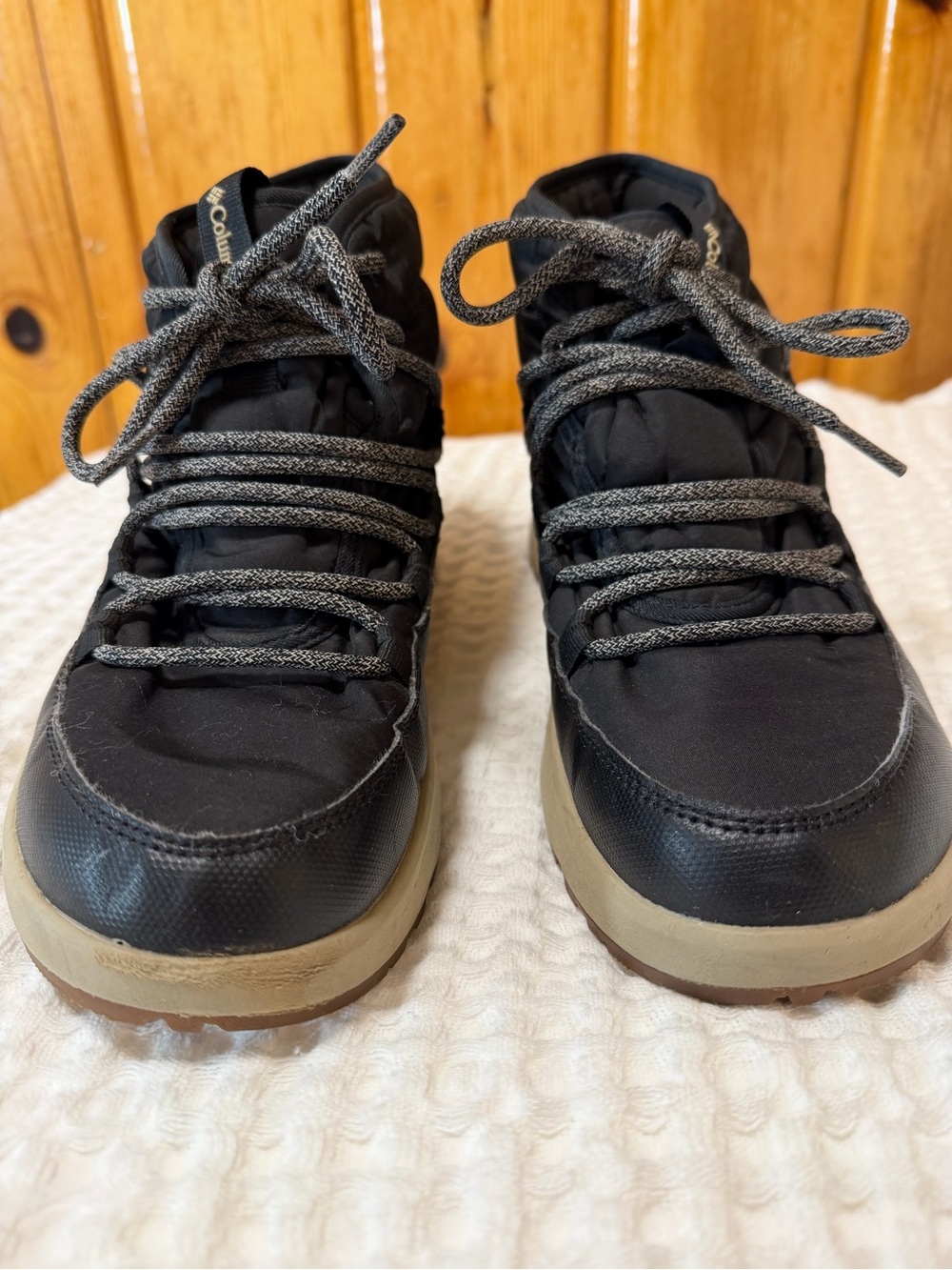 Columbia Black and Tan Women’s Waterproof Winter Boots